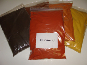 1 Kg Eisenoxid rot (ziegelrot)  Farbpigmente für Beton + Wand
